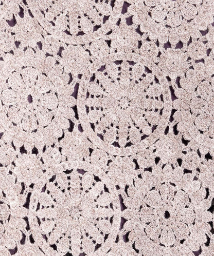 ウール混クロシェレースジレ