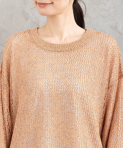 FONTLAB メッシュニット×シフォンヘムインナーアンサンブル