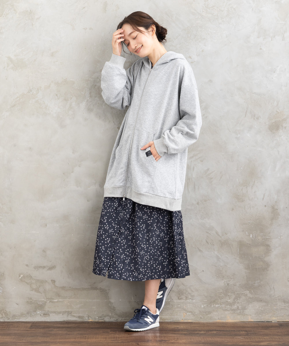 FONTLAB オーバーサイズジップパーカー