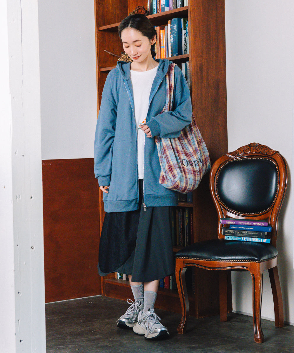 FONTLAB オーバーサイズジップパーカー