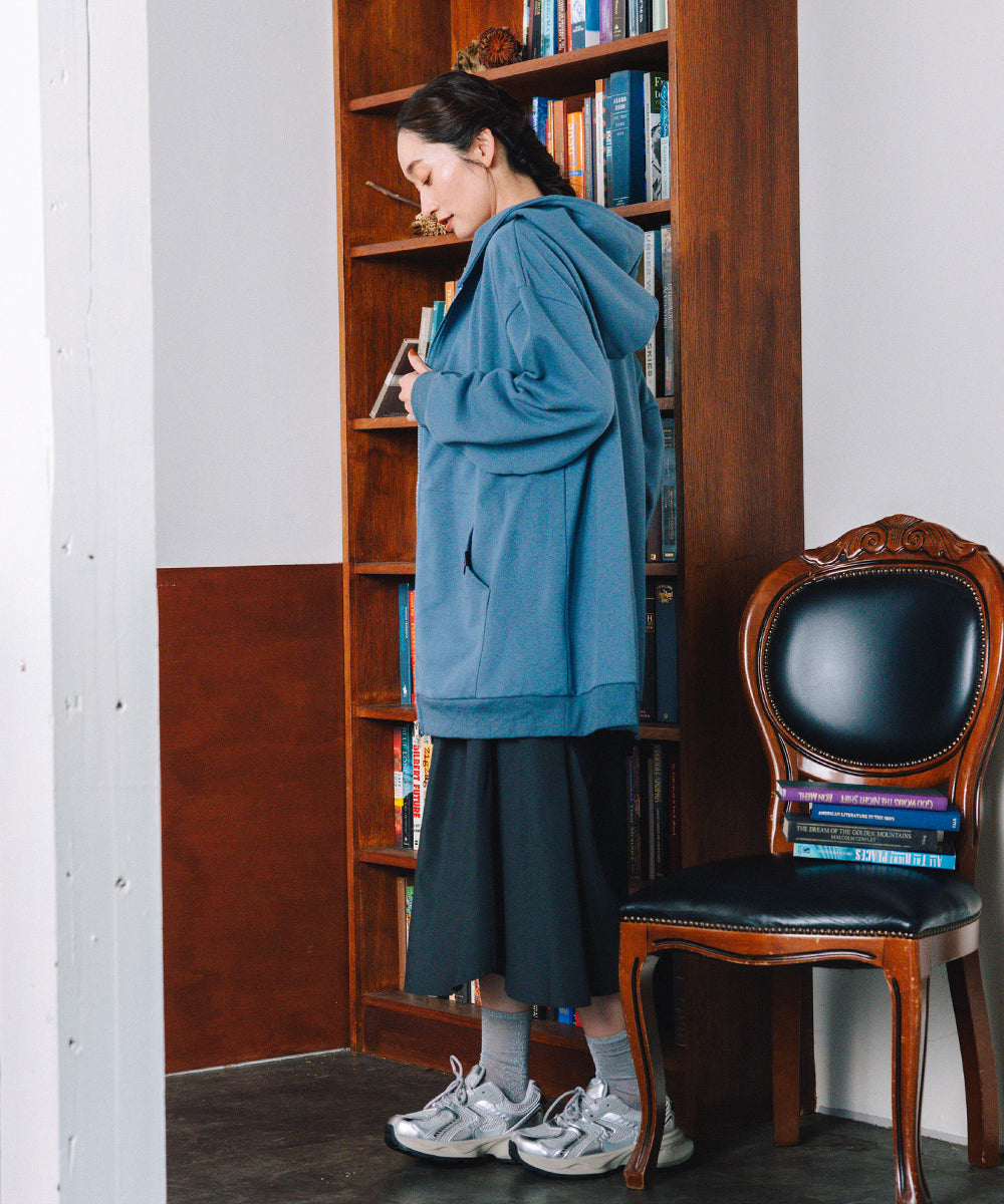 FONTLAB オーバーサイズジップパーカー