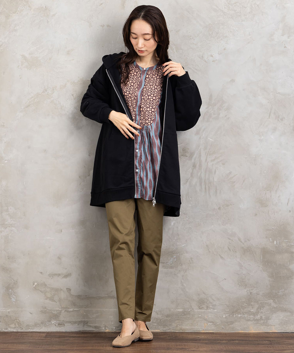 大きいサイズ レディース パーカー ジップアップ オーバーサイズ