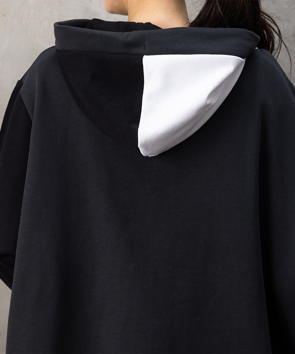 60-2622 SOPHIA CURVY 【リミサロ】カラーブロックジップパーカー