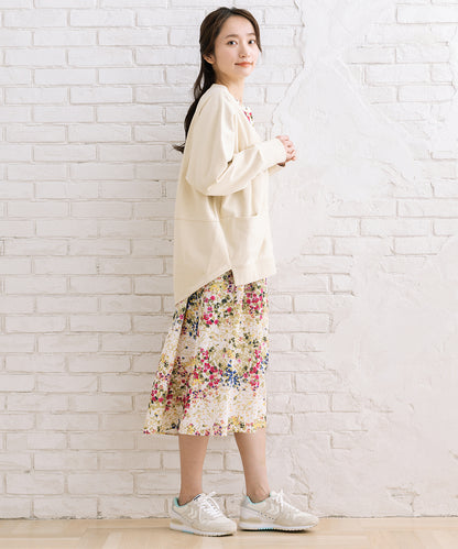 LIYOCA 裏毛Vネックカーディガン
