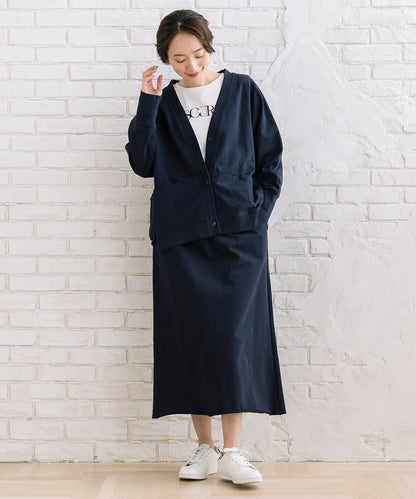 LIYOCA 裏毛Vネックカーディガン