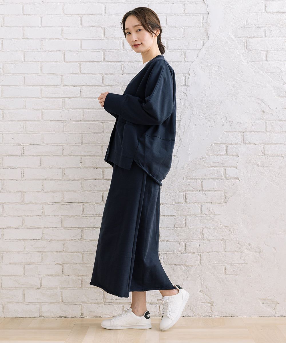 LIYOCA 裏毛Vネックカーディガン