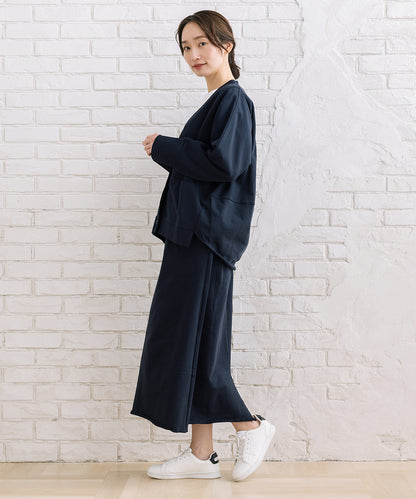 LIYOCA 裏毛Vネックカーディガン
