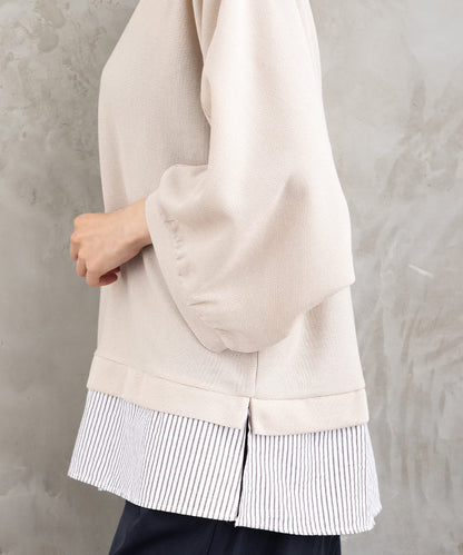 FONTLAB ストライプコンビラメカットソー