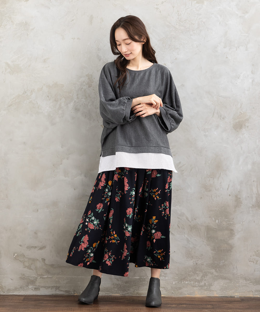 FONTLAB ストライプコンビラメカットソー