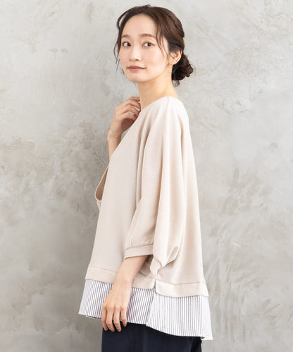 FONTLAB ストライプコンビラメカットソー