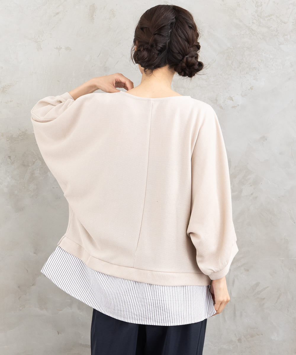 FONTLAB ストライプコンビラメカットソー