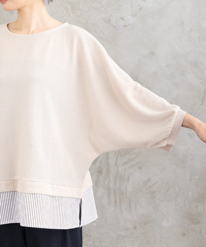 FONTLAB ストライプコンビラメカットソー