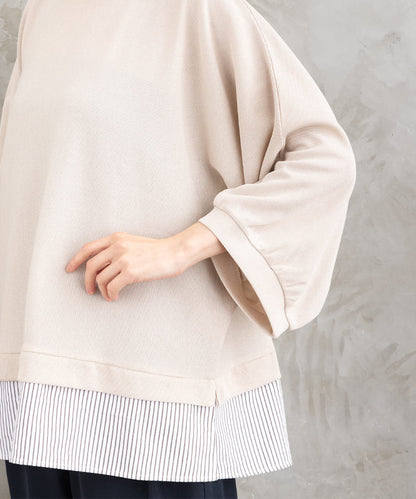 FONTLAB ストライプコンビラメカットソー