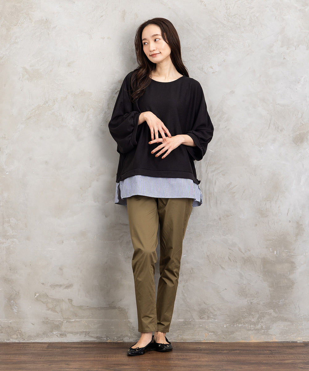 FONTLAB ストライプコンビラメカットソー