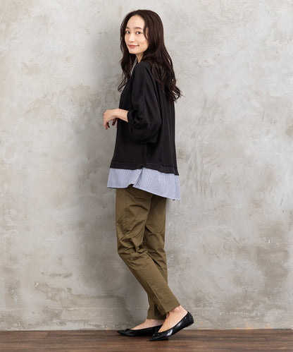 FONTLAB ストライプコンビラメカットソー