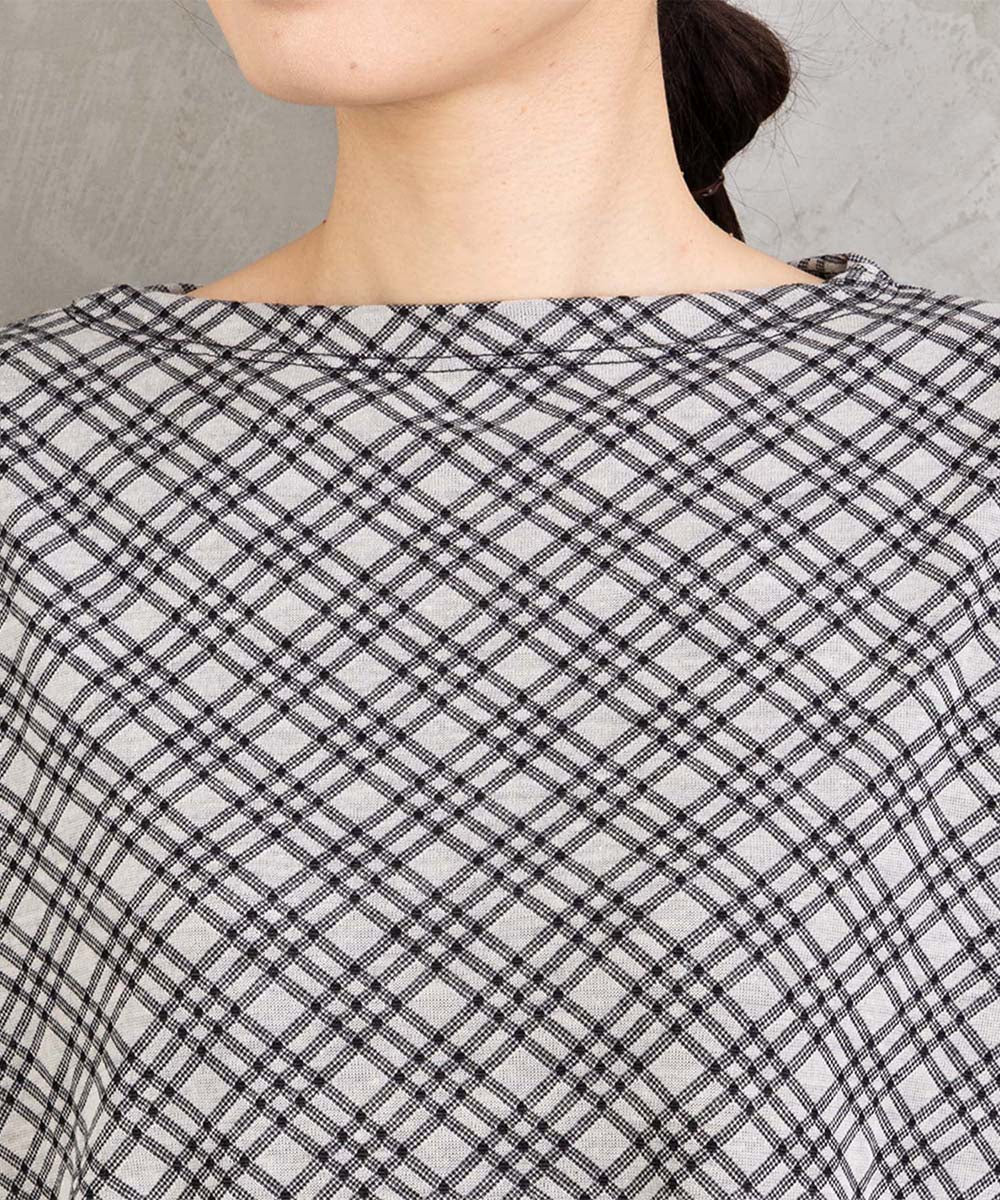 21号(6L～) バイアスチェックモックネックインナー