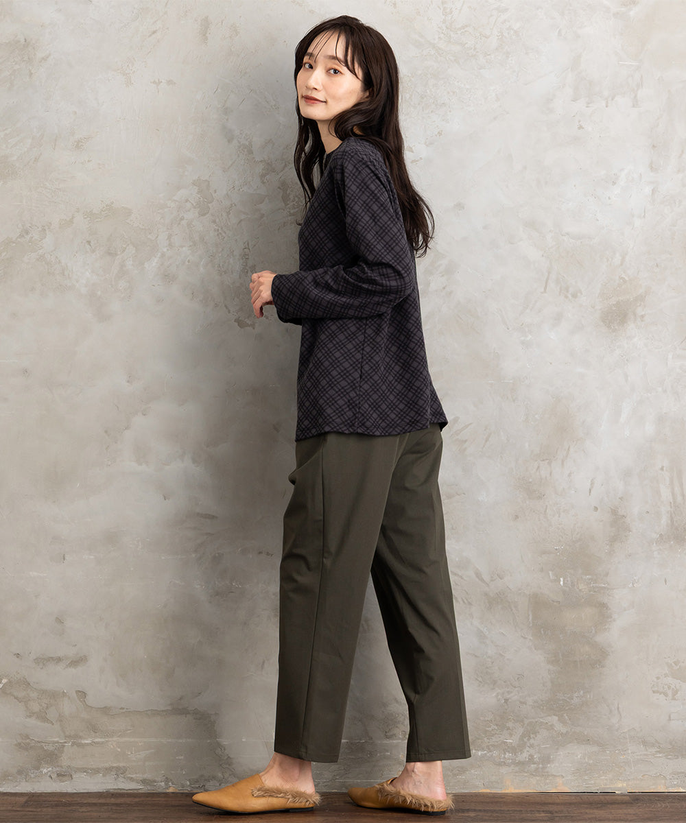 21号(6L～) バイアスチェックモックネックインナー