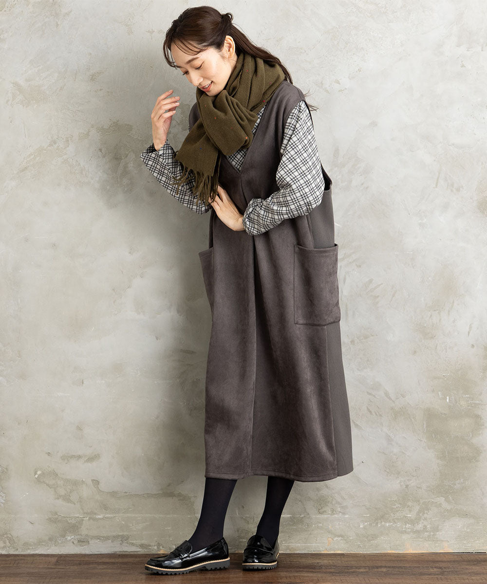 21号(6L～) バイアスチェックモックネックインナー