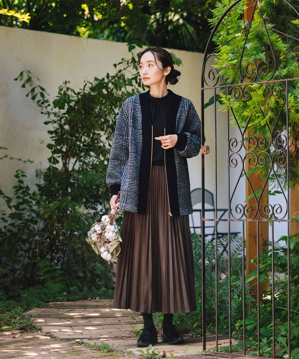 【吸湿・発熱】裏起毛モックネックインナーカットソー