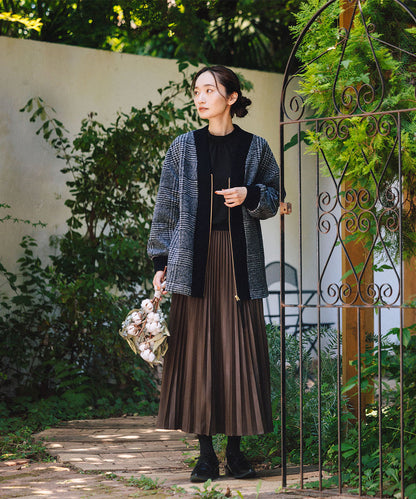 【吸湿・発熱】裏起毛モックネックインナーカットソー