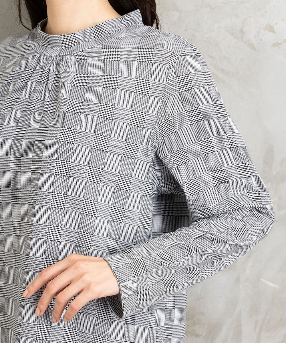 【吸湿・発熱】裏起毛モックネックインナーカットソー