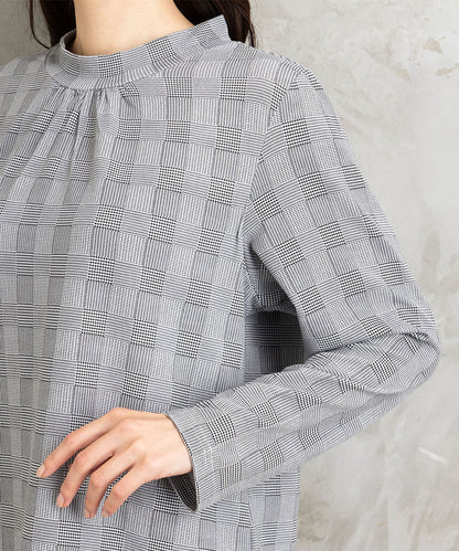 【吸湿・発熱】裏起毛モックネックインナーカットソー