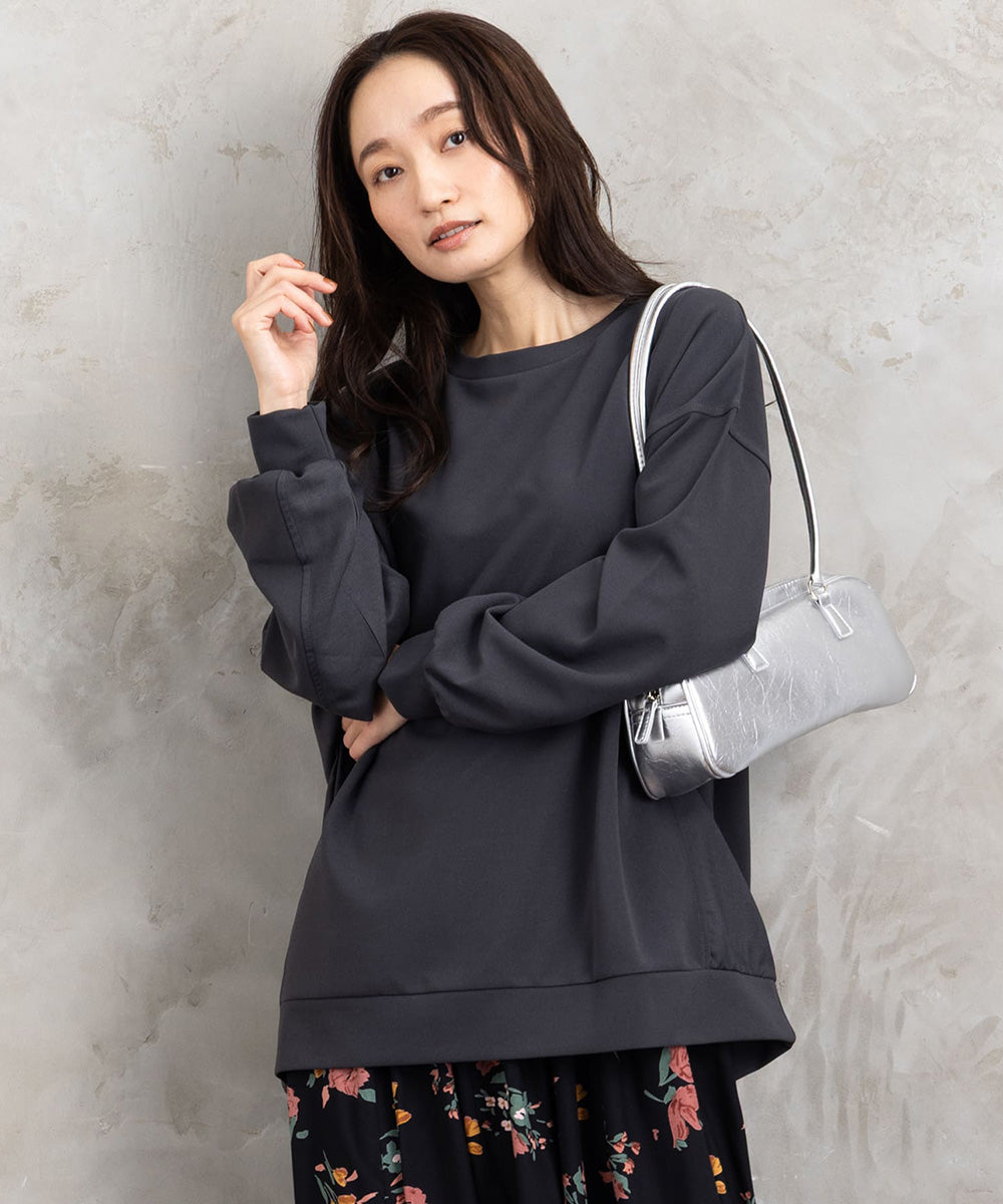 大きいサイズ レディース 異素材 長袖 プルオーバー｜sabstreet my standard(サブストリートマイスタンダード)