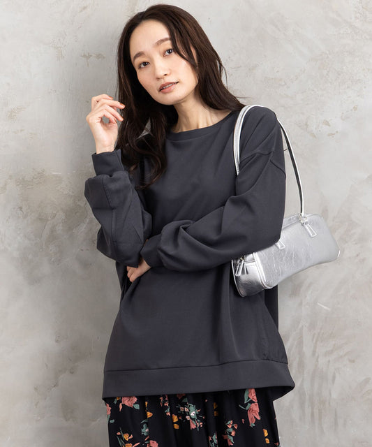 大きいサイズ レディース 異素材 長袖 プルオーバー｜sabstreet my standard(サブストリートマイスタンダード)