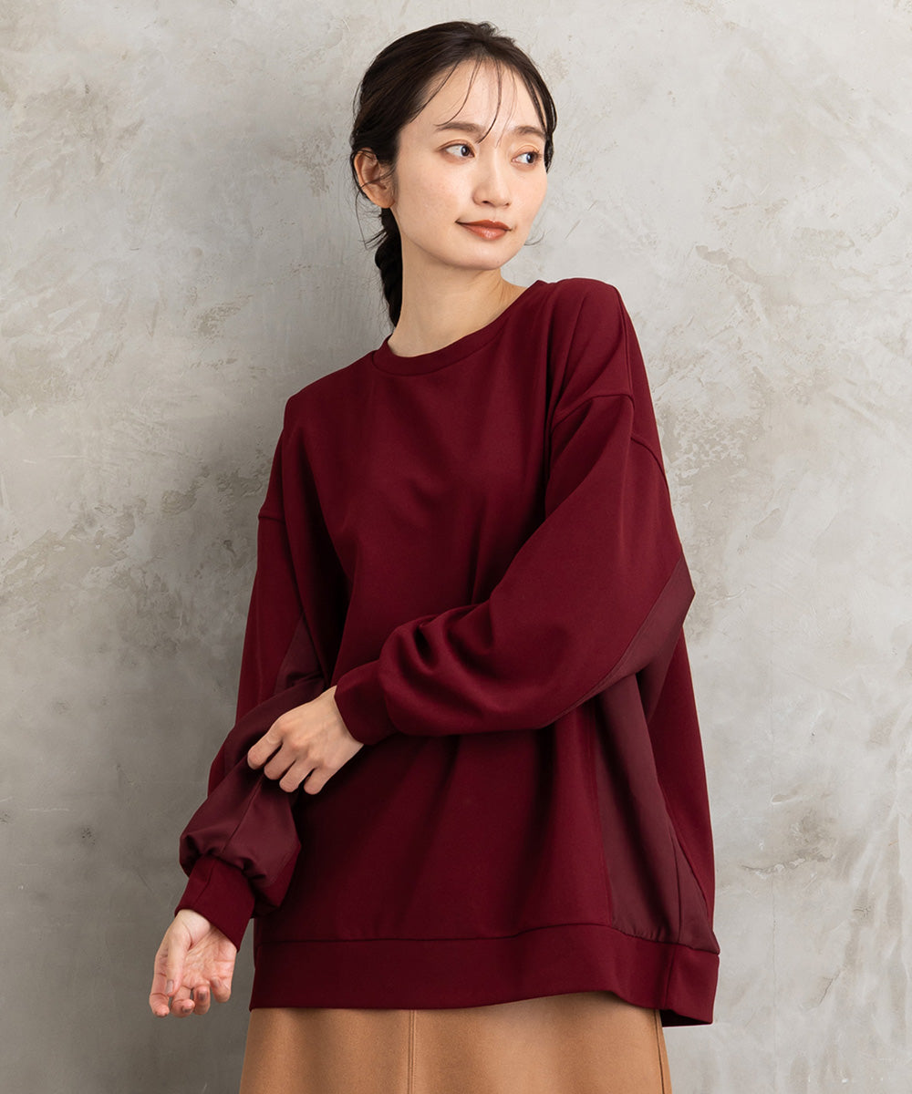 21号(6L～) FONTLAB 異素材コンビプルオーバー