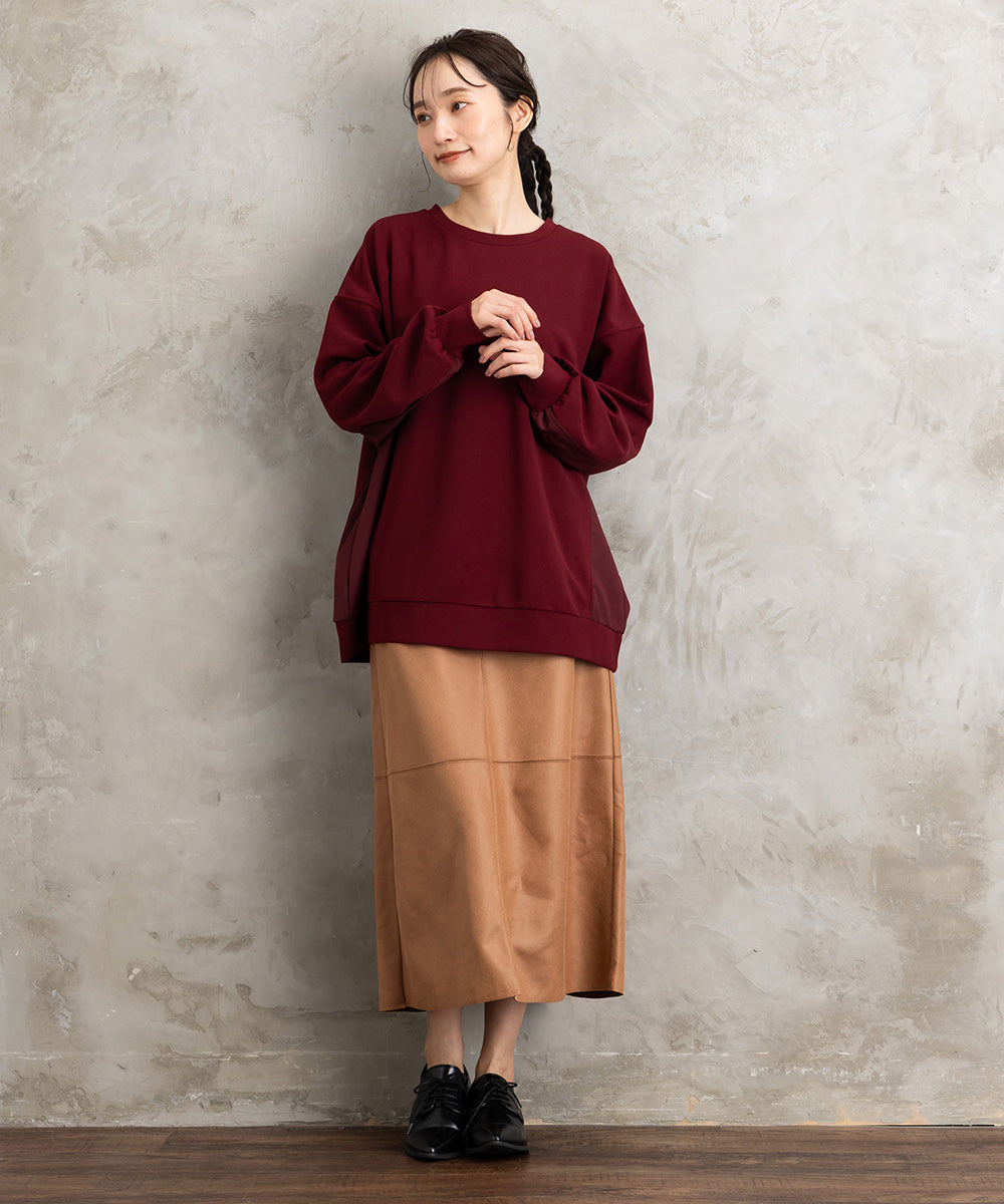 21号(6L～) FONTLAB 異素材コンビプルオーバー