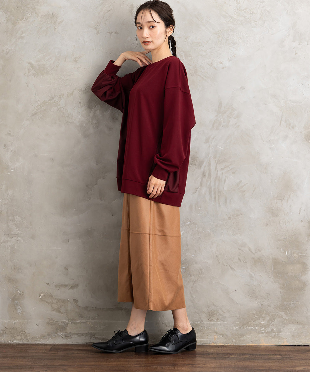 FONTLAB 異素材コンビプルオーバー