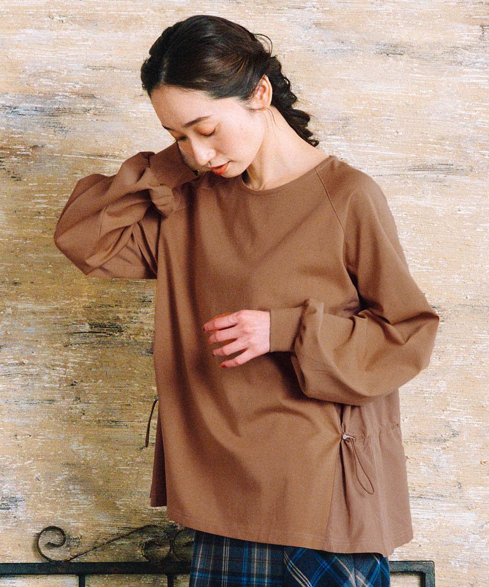 FONTLAB 布帛コンビドロストプルオーバー