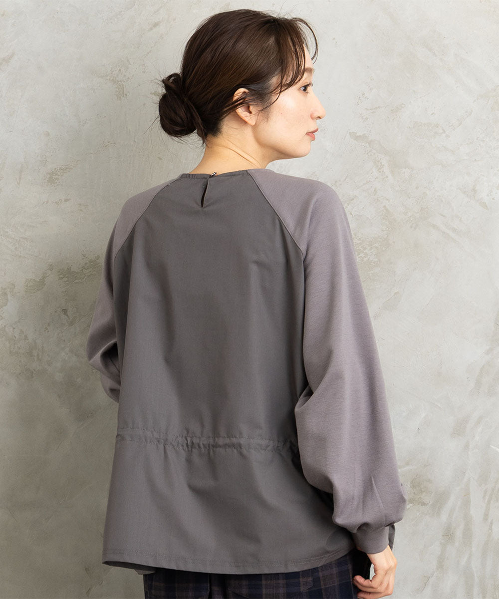 FONTLAB 布帛コンビドロストプルオーバー