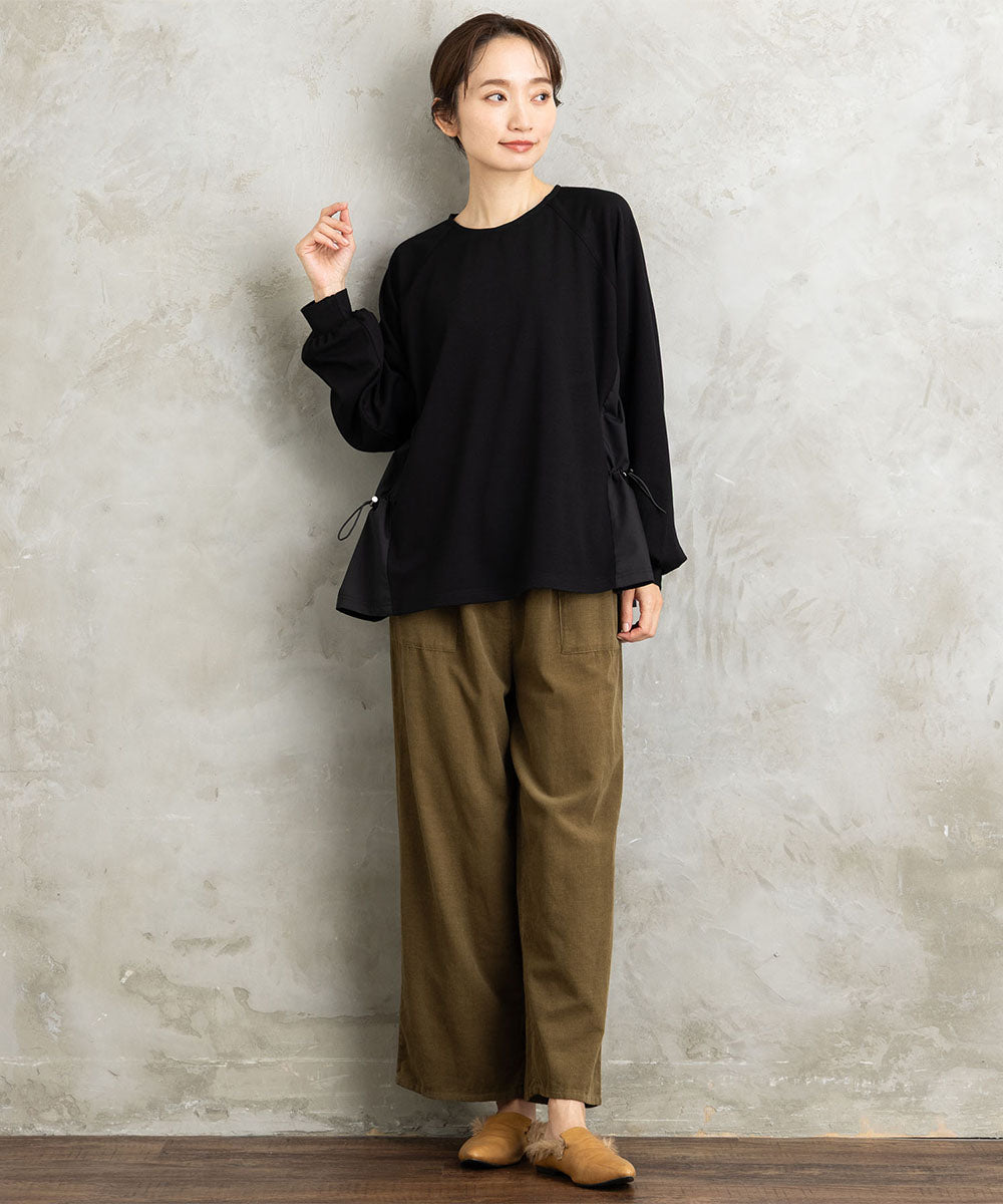 FONTLAB 布帛コンビドロストプルオーバー