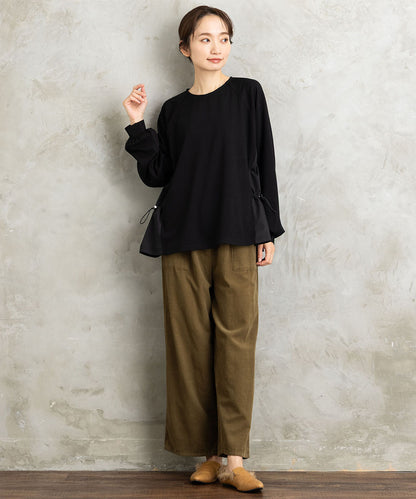 FONTLAB 布帛コンビドロストプルオーバー