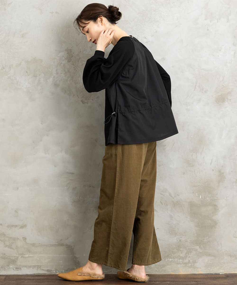 FONTLAB 布帛コンビドロストプルオーバー