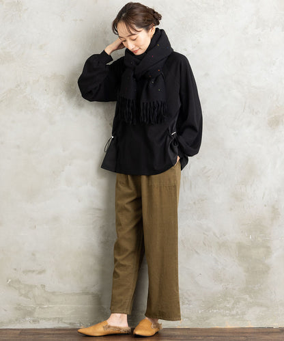 FONTLAB 布帛コンビドロストプルオーバー