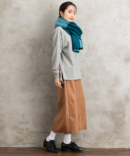 FONTLAB ラメ裏毛ハーフジップスウェット