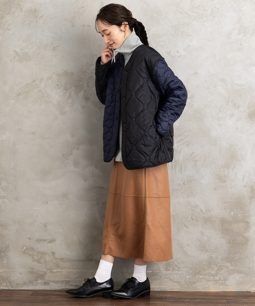 FONTLAB ラメ裏毛ハーフジップスウェット