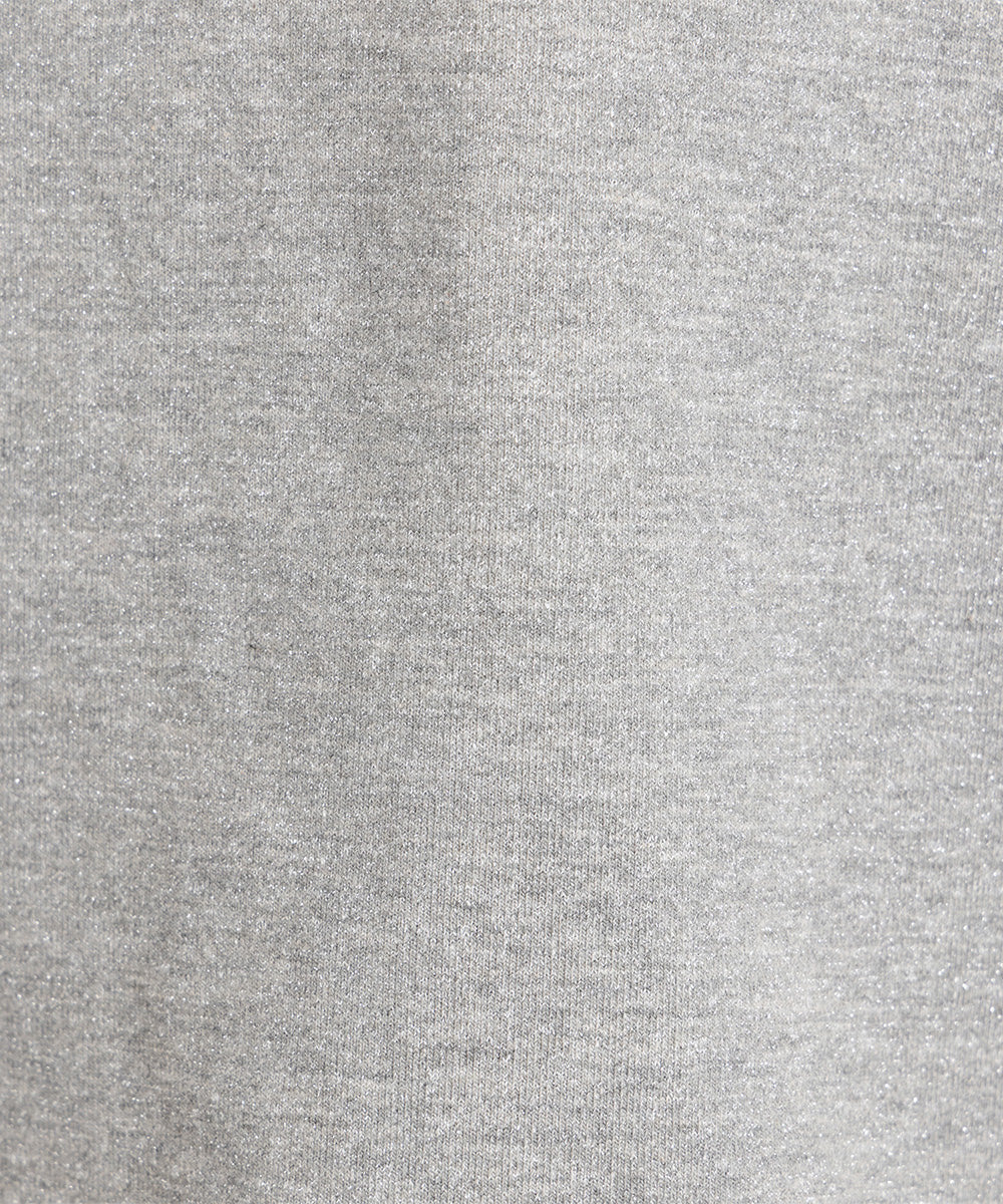 FONTLAB ラメ裏毛ハーフジップスウェット