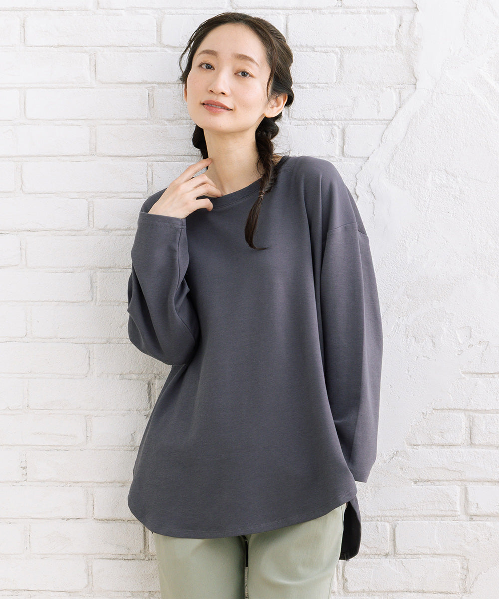 【UV・吸汗速乾】ラウンドクルーネックプルオーバー