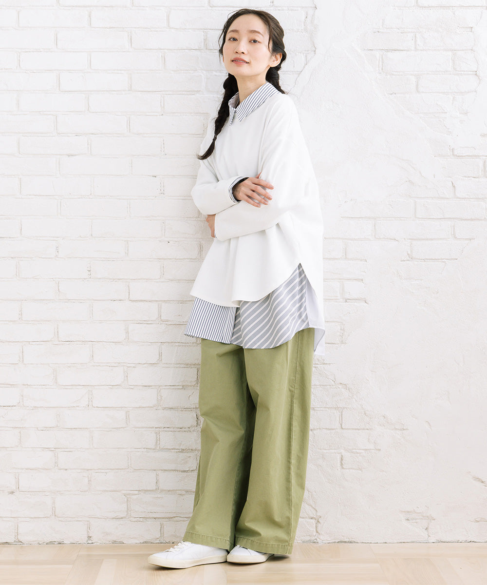 【UV・吸汗速乾】ラウンドクルーネックプルオーバー