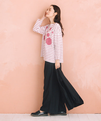 (ロジーク) [30th][MADE IN JAPAN]ドットプリントボーダーカットソー