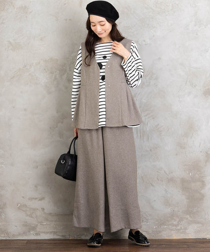 (ロジーク) [30th][MADE IN JAPAN]ドットプリントボーダーカットソー