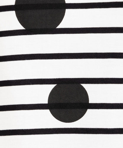 (ロジーク) [30th][MADE IN JAPAN]ドットプリントボーダーカットソー