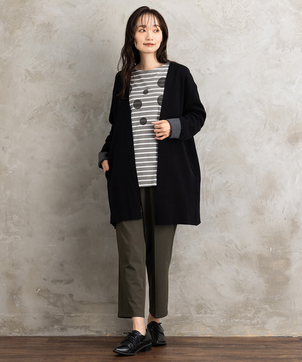 (ロジーク) [30th][MADE IN JAPAN]ドットプリントボーダーカットソー