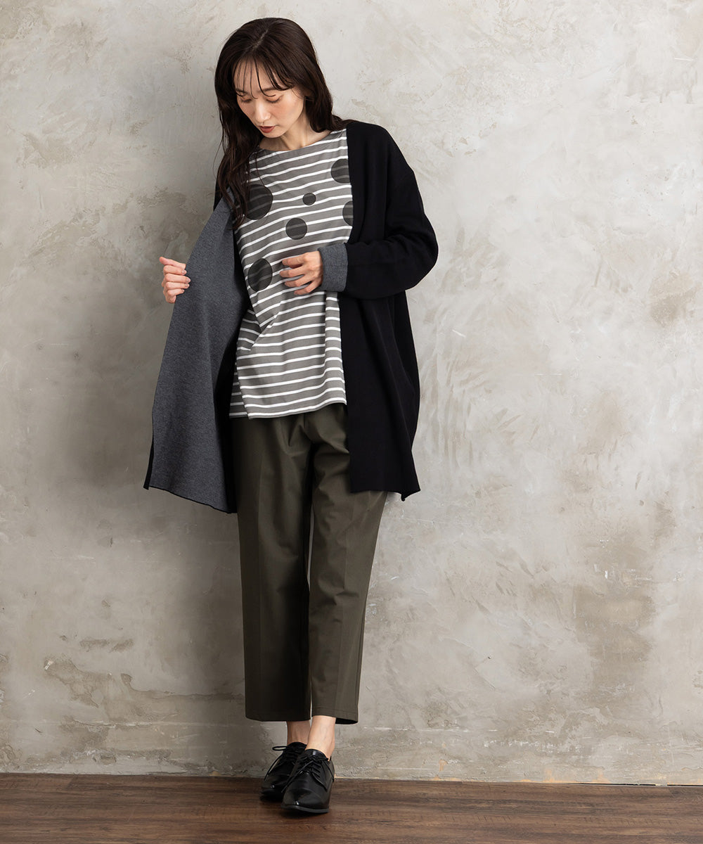 (ロジーク) [30th][MADE IN JAPAN]ドットプリントボーダーカットソー