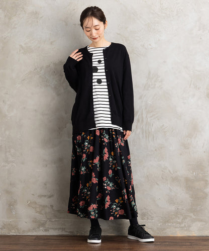 (ロジーク) [30th][MADE IN JAPAN]ドットプリントボーダーカットソー