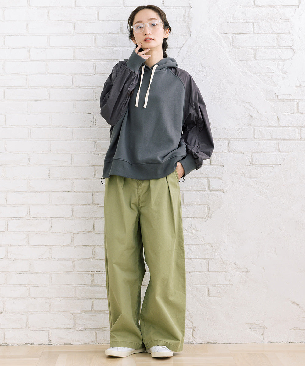 FONTLAB ナイロンタフタコンビパーカー