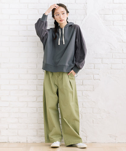 FONTLAB ナイロンタフタコンビパーカー